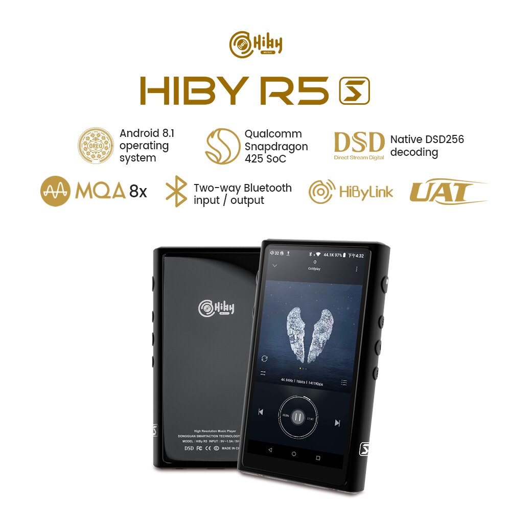 HiBy-R5 ̹  ÷̾, MP3, HiFi, ս, MQA..